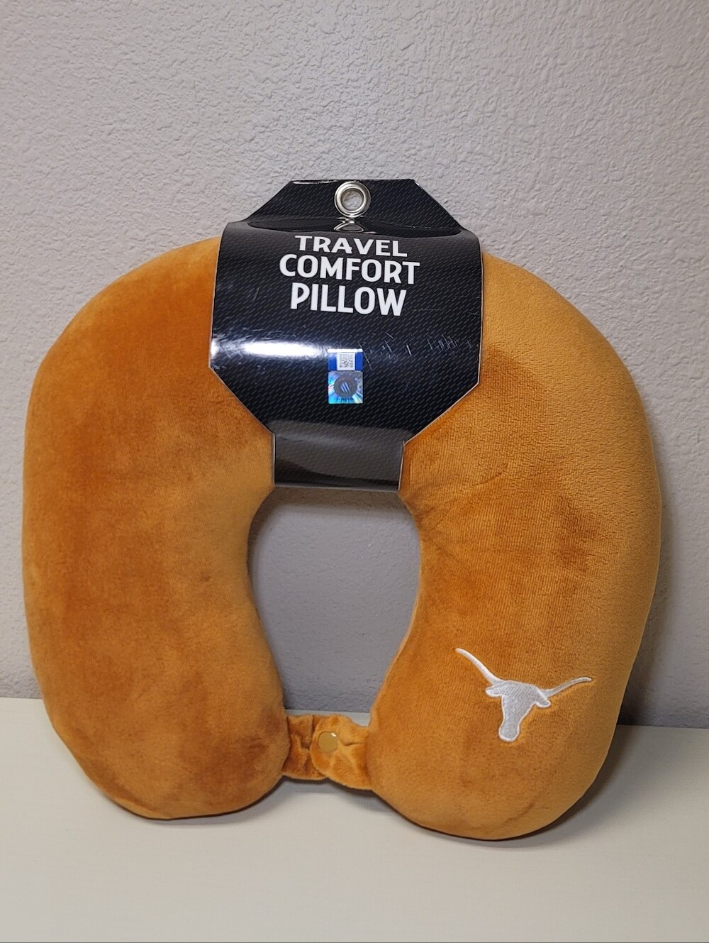 Texas Longhorn Travel Pillow Burnt Orange NWT